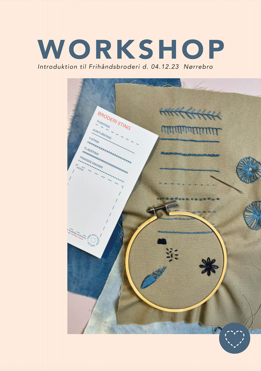 WORKSHOP INTRODUKTION TIL FRIHÅNDSBRODERI 04.12.23